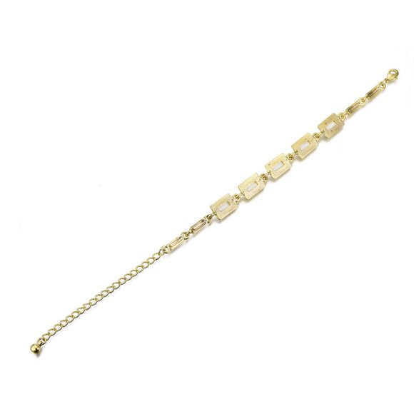 NWOT Classy Natural Freshwater Shell, Nice Quality rectangle Link Bracelet - Picture 2 of 5